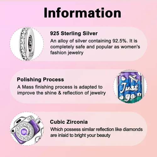 Vista 5 de Abalorios de plata de ley 925 con letras de la A ~ Z, para pulseras, collares, Día de San Valentín, Día de la Madre, joyería regalos para mujeres