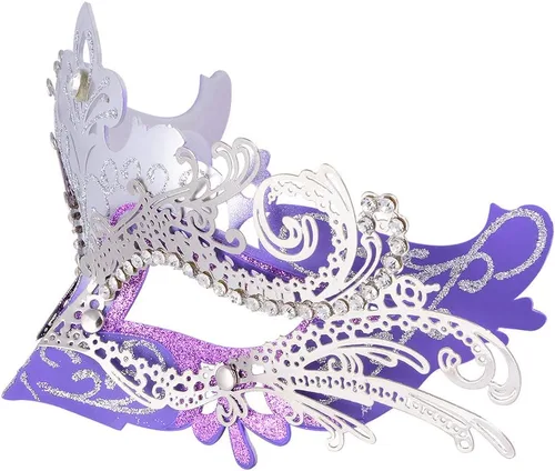 Vista 3 de Hoshin - Máscara para baile de máscaras, decoraciones de Mardi Gras, máscaras venecianas para mujer