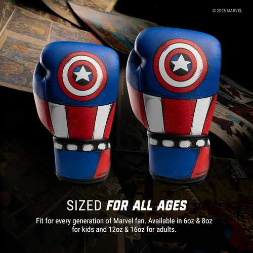 Vista 4 de Hayabusa Marvel - Guantes de boxeo clásicos para hombres, mujeres y niños – Con licencia oficial 16 oz 12 oz 8 oz 6 oz Entrenamiento, sparring