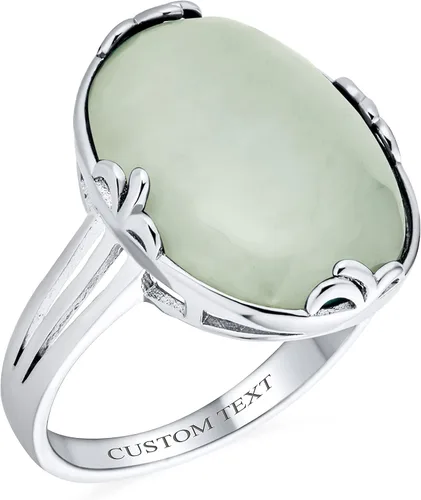 Vista 4 de Personalize Western Boho Vintage Style Fleur Dis Lis - Anillo de plata de ley 925 oxidado personalizable con diseño de filigrana de piedras