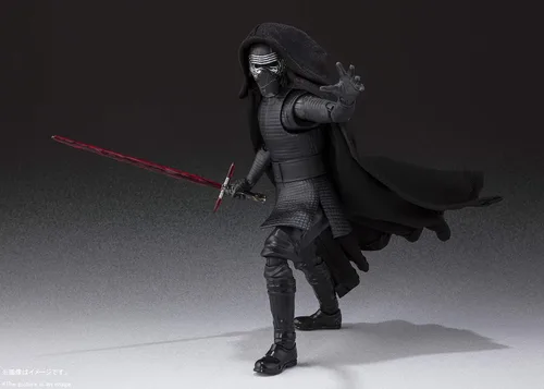 Vista 4 de S.H.Figuarts Star Wars Kylo Ren (Star Wars: The Rise of Skywalker) - Figura de acción pintada de PVC y ABS y tela de 6 pulgadas