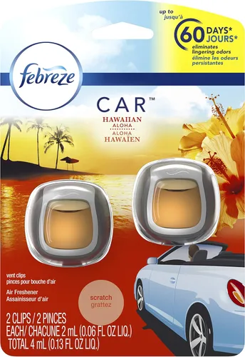 Vista 14 de Febreze AUTO - Clip de ventilación aromatizante para automóvil Ember, 0.07 onzas. Clip de ventilación para automóvil, paquete de 2 (EMBER)