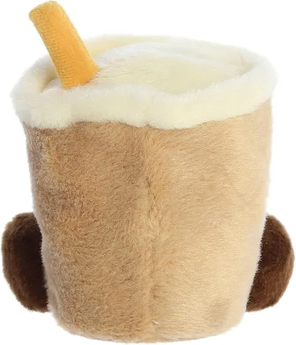 Vista 5 de Aurora® Adorable animal de peluche Palm Pals™ Milky Tea Boba™, divertido peluche coleccionable para niños y adultos coleccionistas, perfecto