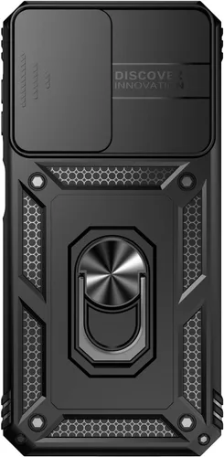 Vista 9 de Funda para Samsung Galaxy A25 5G con cubierta deslizante para cámara, protector de pantalla HD [grado militar de 16 pies probada en caídas] Soporte