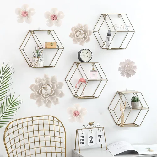 Vista 2 de Flor artificial de peonía de cerámica para decoración de pared, hecha a mano, arte 3D para sala de estar, hogar, pasillo, dormitorio, cocina