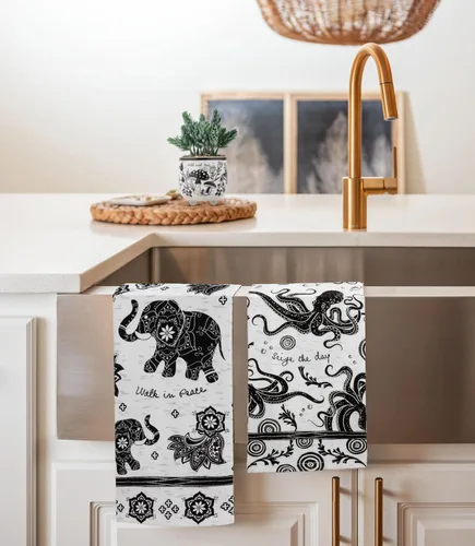 Vista 7 de Karma Gifts Boho paños de cocina - Abeja