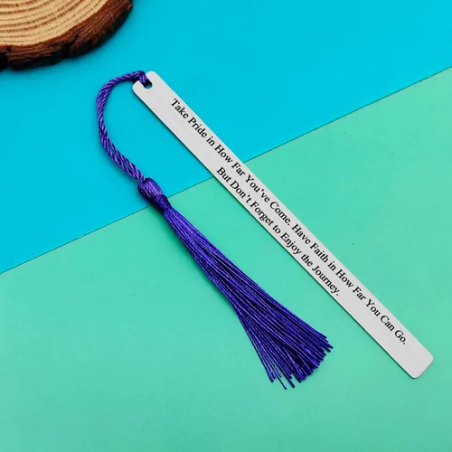 Vista 5 de Marcadores de graduación – Regalos inspiradores para mujeres, hombres, profesores, estudiantes, amantes de los libros, ratón de biblioteca, club