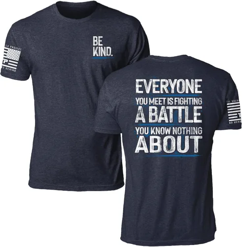 Vista 3 de Til Valhalla Project Be Kind Tee Veteran Owned and Operated - Proudly Printed in The USA