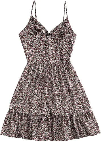 Vista 3 de ZAFUL Vestido de playa sin mangas para mujer con tirantes de espagueti