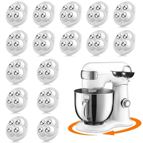 Vista 25 de TRVL FIELDER Ruedas giratorias autoadhesivas – Rueda universal giratoria de 360°, rodamiento de transferencia de bolas mini para pequeños