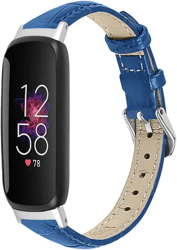 Vista 4 de Band Compatible with Fitbit Inspire 3 Bands Replacement Genuine Leather Wristband Quick Release Straps Watch Bands for Fitbit Inspire 3 Smartwatch