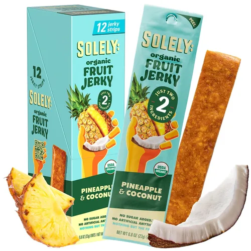 Vista 18 de Solely - Charqui de frutas orgánicas Un ingrediente Vegano Sin OGM Sin gluten Sin agregado de azúcar