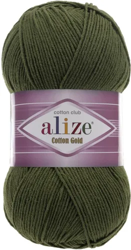 Vista 16 de 55% algodón 45% acrílico Alize Cotton Gold Yarn 1 madeja/bola 3.53 oz 360 yardas (1-crema)