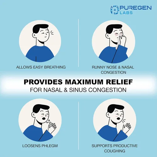 Vista 4 de P Puregen Labs Descongestionante nasal PE 100 tabletas Fenilefrina HCl 10 mg en tabletas Concentración máxima Alivio sin somnolencia