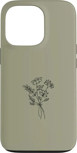 Vista 10 de Funda para iPhone 16 Wildlfower Floral Flower Khaki