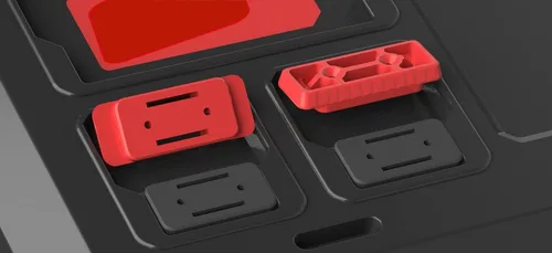 Vista 4 de NyVoozy Sistema de montaje de 20 piezas, pies de montaje para el sistema Milwaukee Packout (negro)