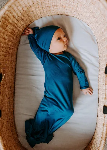 Vista 6 de Three Little Tots Vestido de corbata anudada para bebé recién nacido - Bebé