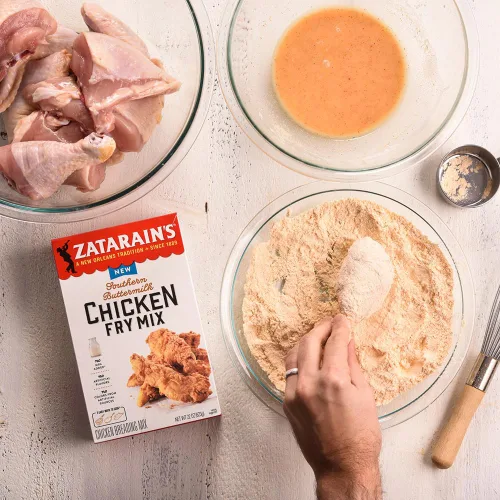 Vista 6 de Zatarain's Mezcla para freír pollo con suero de mantequilla sureño, 9 oz