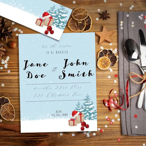 Vista 2 de Papel y sobres navideños por la mañana (20 unidades) Printable Christmas Stationery Matching Envelopes For Holiday Letters, Invitations