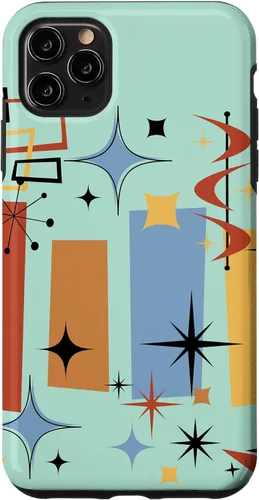 Vista 13 de Retro Mid Century Modern MCM Vibe Aesthetic Kitsch Art Case for iPhone 17