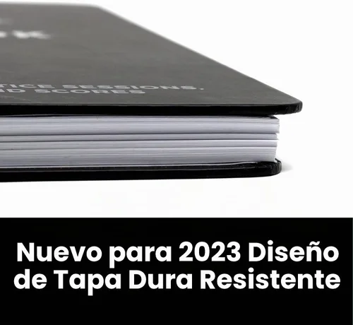Vista 7 de Libro de registro - Cuaderno de golf encuadernado con alambre y libro de puntuación de golf - Diario de golf y libro de registro - 150 páginas