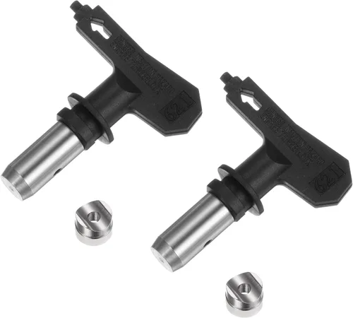Vista 51 de uxcell 2 puntas de pulverización reversibles para pulverizador sin aire, 109 puntas de boquilla de pulverización de pintura, piezas de máquina