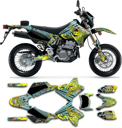 Vista 24 de Kit de calcomanías personalizadas para Suzuki DRZ400 E / DRZ400 Enduro / DRZ400E / DR-Z400E / DRZ400 EN 1999-2024, SZDRSE9919003-KO