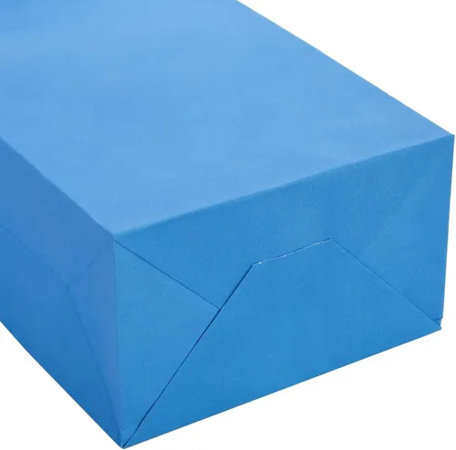 Vista 7 de BLUE PANDA Bolsas de regalo – 9 x 5 x 3 pulgadas, paquete de 25, color azul, bolsas de recuerdo de fiesta con asas para dulces y golosinas