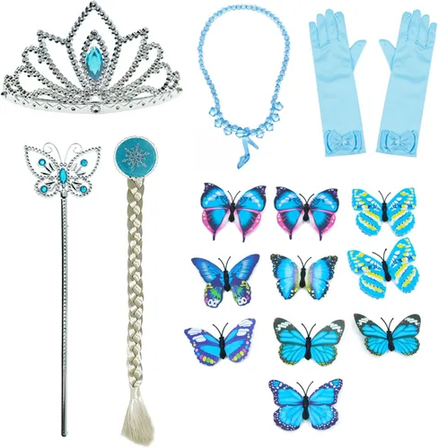 Vista 6 de Party Chili Princess Costume for Girls Birthday,Christmas Dress Up With Accessories 3-10 Years