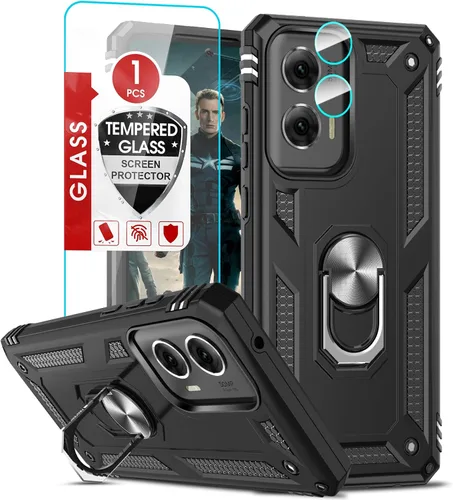 Vista 118 de LeYi Funda para Moto G Stylus 2022 4G (no compatible con 5G), funda para Moto G Stylus con 2 protectores de pantalla, funda protectora de grado Oro