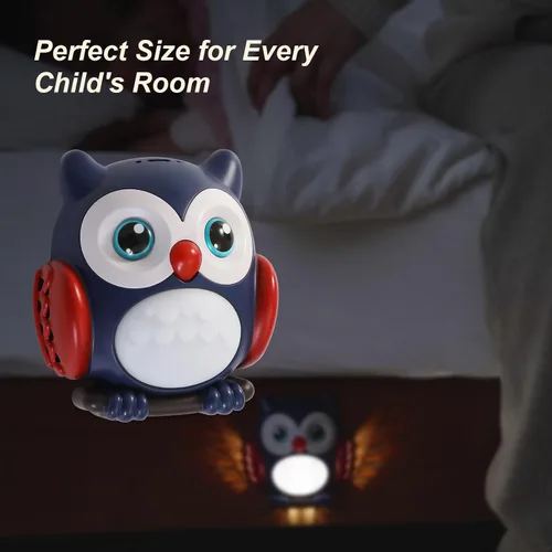 Vista 7 de Luz nocturna de búho 3D para niños - Lámpara de noche LED con sensor de movimiento con montaje magnético, 3 modos