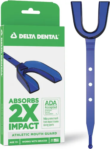 Vista 12 de Delta Dental Protector bucal deportivo con correa, aceptado por la ADA, 2 veces la absorción de impactos, funciona con aparatos ortopédicos 2X