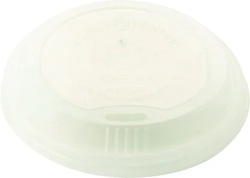 Vista 10 de World Centric Pla Tapas Para Vasos Calientes, Se Ajuste 8 Oz Tazas, Blanco, 1,000/Caja