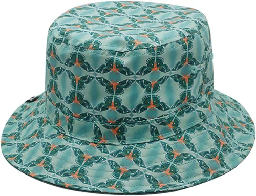 Vista 2 de Fits Y'all X Victoria Weiss Artist Collection Reversible Butterfly Print Bucket Hat for Men, Women, and Unisex