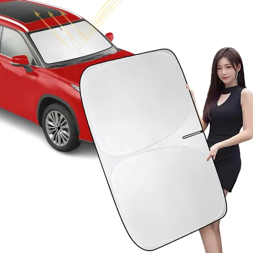 Vista 17 de Parasol para parabrisas de automóvil para bloquear los rayos UV, protector de visera solar, parasol para ventana delantera compatible con Bronco 2/4