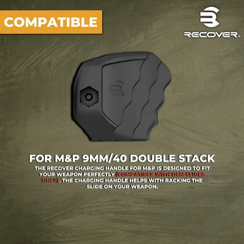 Vista 4 de Recover Tactical Slide Rack Assist 14 versiones disponibles Compatible con la mayoría de los modelos Glock, también para modelos M&P, Shield, P365