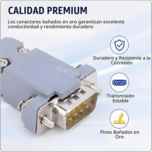 Vista 4 de Hembra plateada oro del Pin de las juntas 9 del adaptador del conector