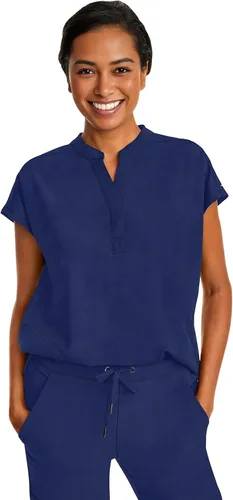 Vista 12 de Healing Hands Purple Label Women's Scrub Top with Dolman Sleeves 2 Pockets Elástico en 2 direcciones, sarga de poliéster y elastano, mangas Dolman