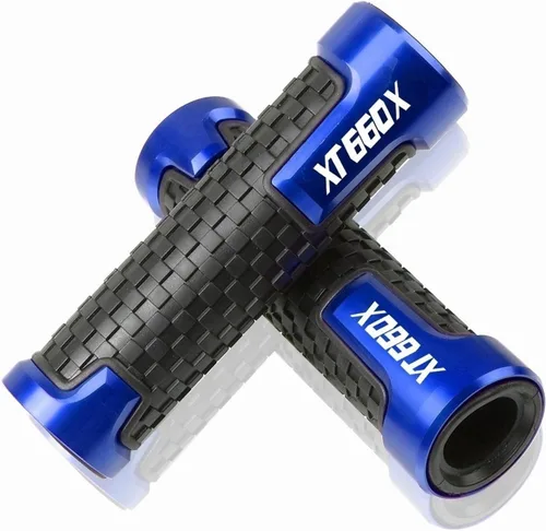 Vista 13 de Para Yamaha XT660X 2004 2017 XT660 XT 660 X 660X 7/8" 0.866 in antideslizante moto manillar mano agarre motocicleta accesorios (color : negro)