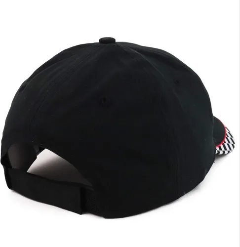 Vista 3 de Gorra de béisbol estructurada con diseño de bandera de carreras