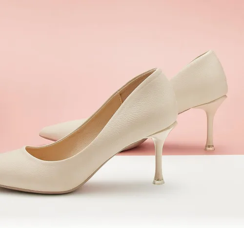 Vista 3 de C.Paravano Zapatos de tacón para mujer Tacón de gatito para mujer Tacón bajo puntiagudo Zapatos de tacón para vestido de boda para fiesta