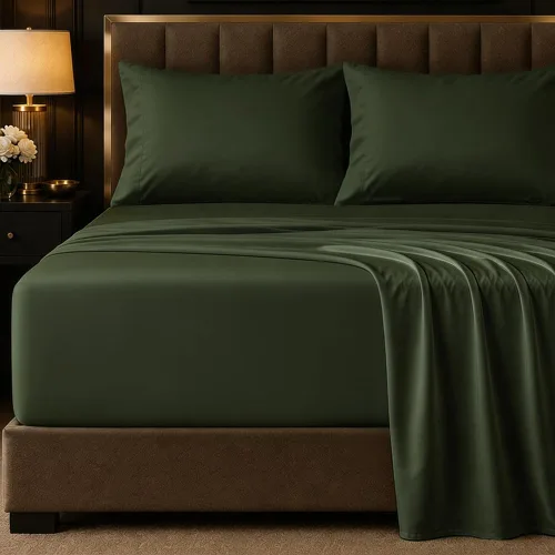 Vista 10 de HYPREST Sábanas de algodón egipcio tamaño Queen – Sábanas de 18 pulgadas de profundidad tamaño Queen color naranja quemado, sábanas de lujo suaves