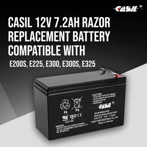 Vista 2 de Casil Batería de repuesto recargable SLA de 12V 7.2Ah