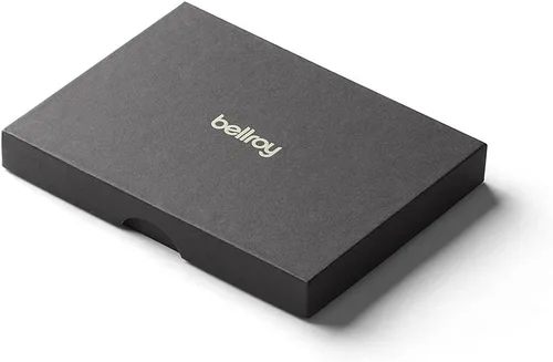 Vista 7 de Bellroy Funda para tarjetas cartera delgada de cuero máx 8 tarjetas y billetes Carbón cobalto