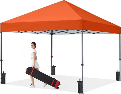 Vista 23 de COOSHADE - Tienda de campaña duradera y fácil de desplegar con bolsa enrollable, 8 x 8 pulgadas, gris