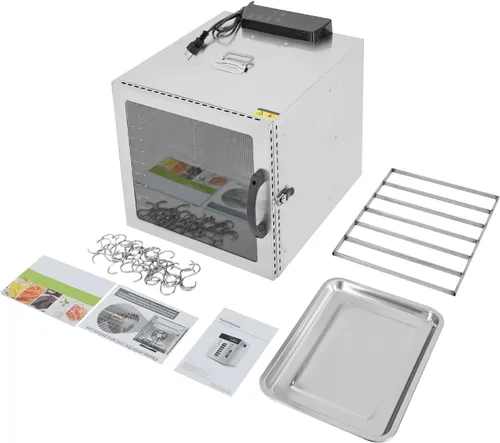 Vista 7 de 1000W Food Dehydrator, 10 Tier Stainless Steel Jerky Dryer Machine