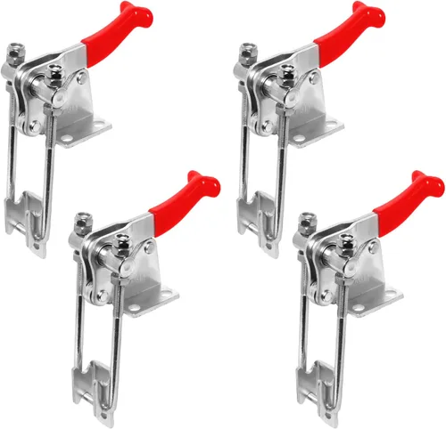 Vista 6 de POWERTEC Abrazadera de palanca grande de 6 pulgadas con tuercas y arandelas, pie de abrazadera de gran tamaño compatible con abrazaderas de palanca