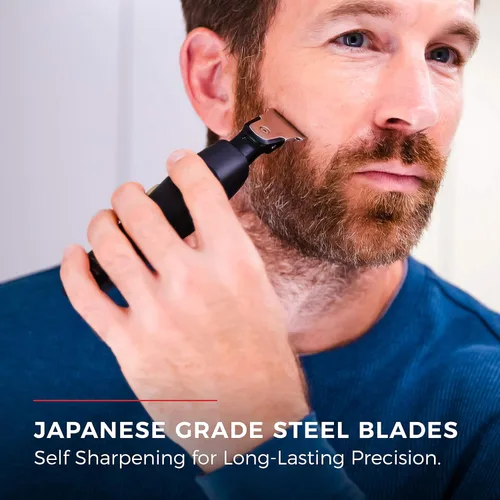 Vista 8 de Remington Ultimate Precision Multigroomer Powered Clipper, juego de 11 piezas, kit de peluquería de pelo negro