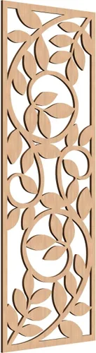Vista 22 de 9 3/8"W x 24 3/8"H x 1/4"T Utica Decorativo Fretwork Madera Paneles de Pared, Abedul