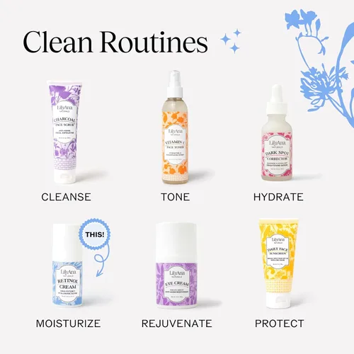 Vista 7 de LilyAna Naturals Crema facial de retinol antienvejecimiento para mujeres, crema antiarrugas y cuello para reafirmar, hidratante de retinol para cara